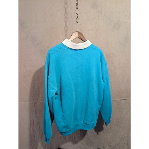 Vintage 1990 Running Horses Sweatshirt Pullover XL Jerzees WMNS - Picture 6 of 6